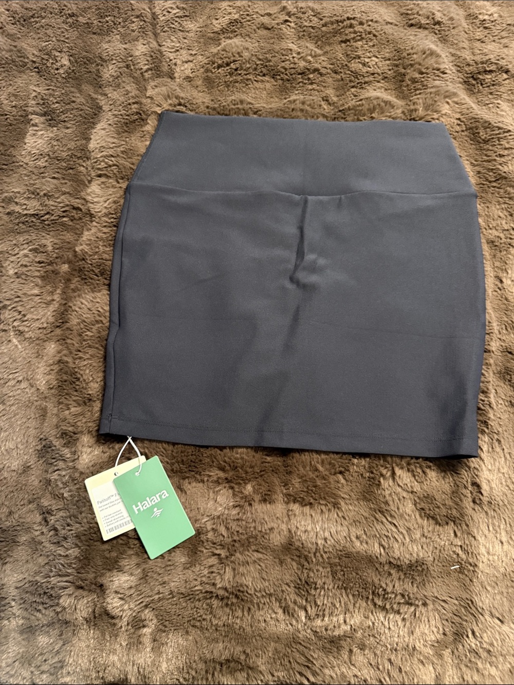 HALARA Charcoal Black Performance Mini Skirt